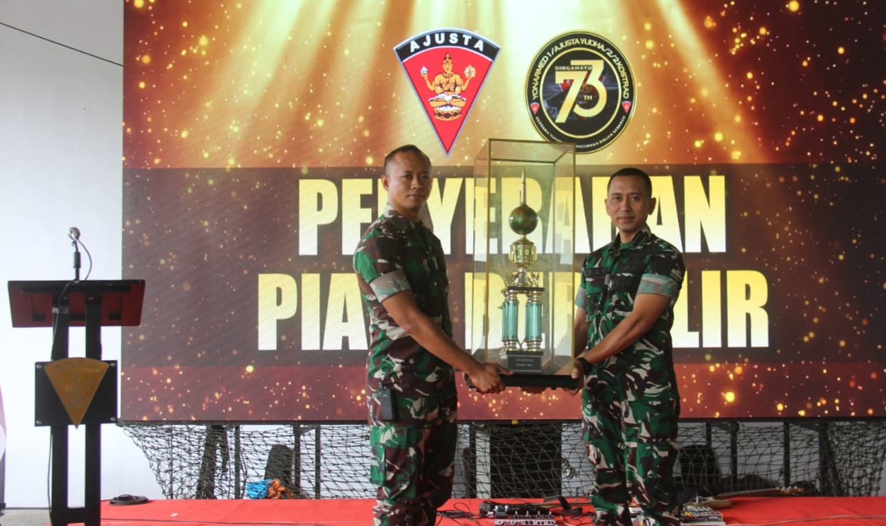 Yonarmed 1 Kostrad menggelar Syukuran HUT ke-73 Satuan, Selasa (11/02/2025). (foto: Penajusta/Narwan) 
