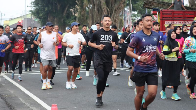 Polres Magelang Kota menggelar Bhayangkara Fun Run 2025 ( Foto Dok. Polres Kota Mgl/ Agri)