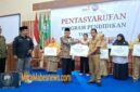Lazismu Kabupaten Magelang kembali menyalurkan dana zakat program pendidikan sebesar Rp100 juta untuk 33 sekolah Muhammadiyah di wilayahnya (Dok. Agri/mitramabesnews.com/Magelang)