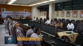Rakor antar sektoral di Ruang Sidang Lantai 2 Kantor Sekda Kota Magelang (foto: dok. Agri/mitramabesnews.com/Magelang)