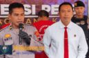 Kompol Rinto Sutopo dan Iptu Narto saat konferensi pers pengungkapan dua kasus narkotika di Polres Magelang Kota (Dok. Agri/mitramabesnews.com/Magelang)