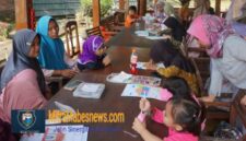 Balkondes Sakapitu disulap jadi ruang belajar ceria dalam proyek edukatif mahasiswa UNIMMA untuk anak-anak Desa Tegalarum. (A-PPI/Agri/mitramabesnews.com/Magelang)