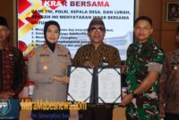 Kapolres Magelang Kota AKBP Anita Indah Setyaningrum bersama Dandim Magelang Letkol Inf Afrizal Rahman saat menghadiri Apel Tiga Pilar di Kota Magelang (Dok. Agri/Mitramabesnews.com/Magelang)
