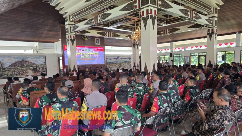Membangun Sinergitas Forkompinda dan Tiga Pilar untuk Mendukung Kamtibmas yang Kondusif di Wilayah Kabupaten Magelang (Dok. Agri/Mitramabesnewa.com/Magelang)