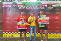 Dalam ajang Trisula Trail Run 2025 yang berlangsung di kawasan Bukit Jagoan, Jabung Komplek, Malang, para prajurit Ajusta berhasil meraih 2 posisi podium dengan penuh semangat juang, Senin (18/08/2025). (foto: Penajusta/Narwan) 