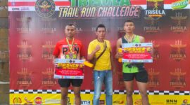 Dalam ajang Trisula Trail Run 2025 yang berlangsung di kawasan Bukit Jagoan, Jabung Komplek, Malang, para prajurit Ajusta berhasil meraih 2 posisi podium dengan penuh semangat juang, Senin (18/08/2025). (foto: Penajusta/Narwan) 